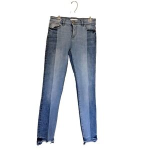 DL1961 Colorblock MARGAUX Instasculpt Ankle Skinny Stretch Denim Jeans Womens 25